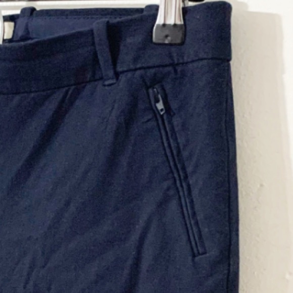 J. Crew Factory Stretch Lexie Pant Cotton Blend Skinny Leg Navy Blue Style C9716 - Picture 10 of 14